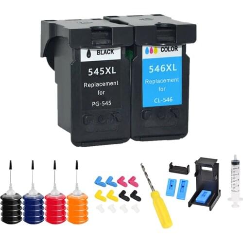 PG545 CL546 XL ink cartridges for Canon PG-545 pg 545 CL-546 for Canon IP2850 MX495 MG2950 MG2550 MG2450 + cartridges Kit tool