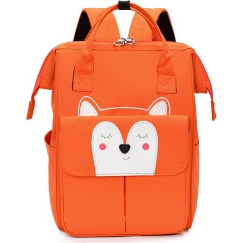 For Mother Casual Backpack Large Capacity Portable Girls School Bags Husky Printing Mother Bags Waterproof