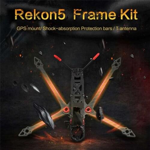 Rekon5 210mm 5 Inch Long Range Carbon Fiber Frame Kit for RC FPV Racing Drone RC Quadcopter Multicopter Multirotor DIY RC Parts
