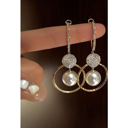 Han Edition In 2021 Luxurious Temperament Natural Pearl Earrings, Restore Ancient Ways Punk Women Jewelry Gifts