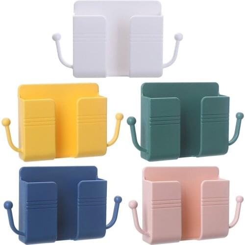 Storage Rack Remote Control Storage Box Punch-free Bedside Wall-mounted Storage Rack Household Supplies