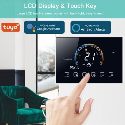 WiFi Smart Thermostat Electric Floor Heating Water/Gas Boiler Temperature Remote Controller for Google Home Alexa thermostat