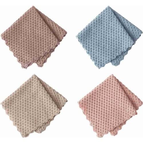 Kitchen Anti-grease Wiping Rags Efficient Super Absorbent Microfiber Cleaning Cloth Home Washing Dish Kitchen Cleaning Towel