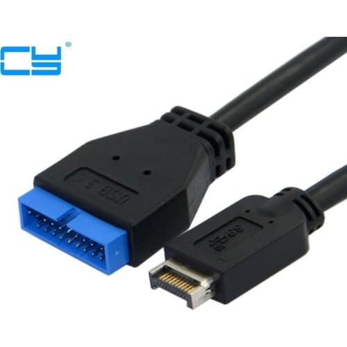0.3M USB 3.1 type-c MINI 20 pin Front Panel Header to USB 3.0 standard 19/20pin Header Extension Cable 30cm for ASUS Motherboard
