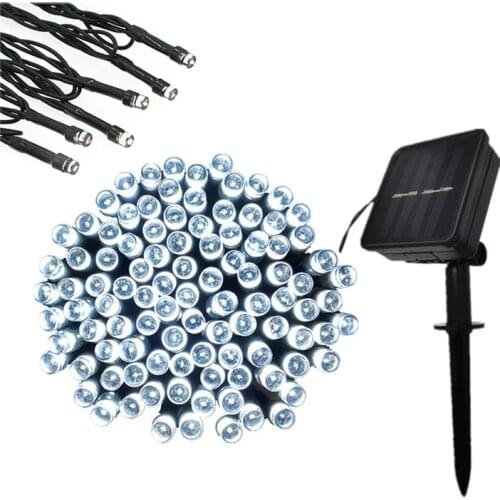 50/100/200 LED Strip Outdoor Solar Lamps LED String Lights Fairy Holiday Christmas Party Garlands Garden Lawn Decorative Lamp