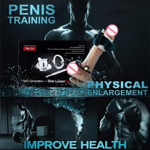 Enlargement Penis Extender Medical Free Penis pump Enlarger Stretcher Male Enhancement Kit Pro Tension Sex Toys Delay Trainer