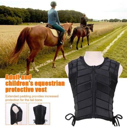 Unisex Body Protective Equestrian Adult Eventer Armor Horse Riding Safety Outdoor Damping EVA Padded Sports Vest Accessory