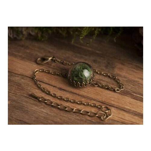 200pcs 15mm half round glass vial pendant Green moss handmade chain bracelet wish bottle bracelet (finished bracelets)