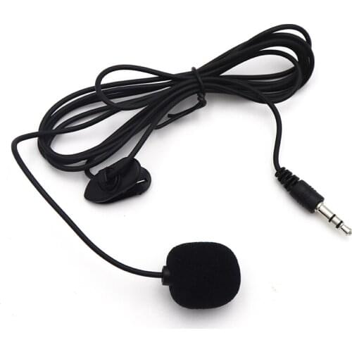3.5mm Mini Studio Speech Mic Microphone w/ Clip for PC Laptop Desktop Laptop
