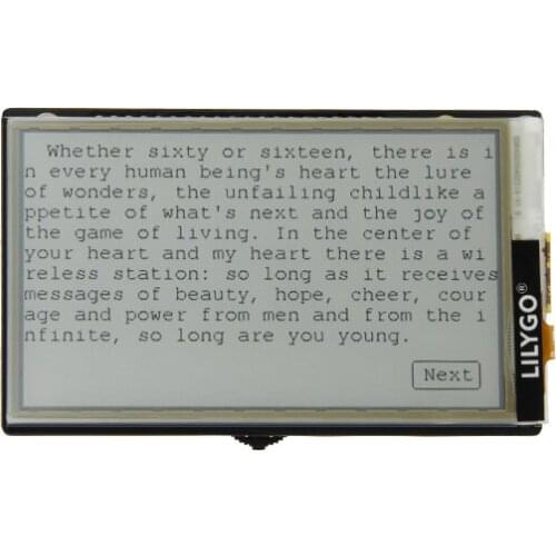 LILYGO 3.71 inch ink screen with touch for Raspberry Pi LILYPI Btb interface board
