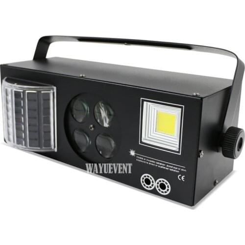 4 in 1 LED effect Laser flash Gobo Strobe butterfly derby light DMX512 Disco Club Party Bar Light Auto Sound stage light effect