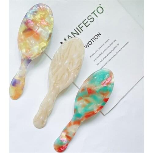 2021 Acetate Anti-static Airbag Comb Hair Brush Scalp Massage Hairdressing Hair Care Comb for Men Women