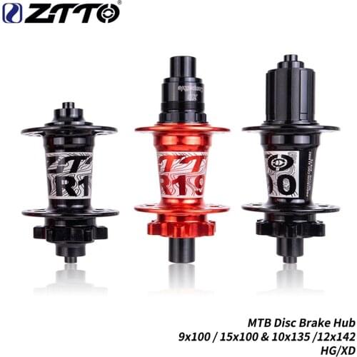 ZTTO MTB 32H 32-hole Through Shaft Quick Release Ratchet 36T Disc Brake Hub 142 Applicable Booster 141 Sealed Bearing HG Hub New