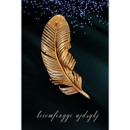 Black Gold Leaves DIY 11CT Embroidery Cross Stitch Kits Craft Needlework Set Printed Canvas Cotton Thread Home Sell