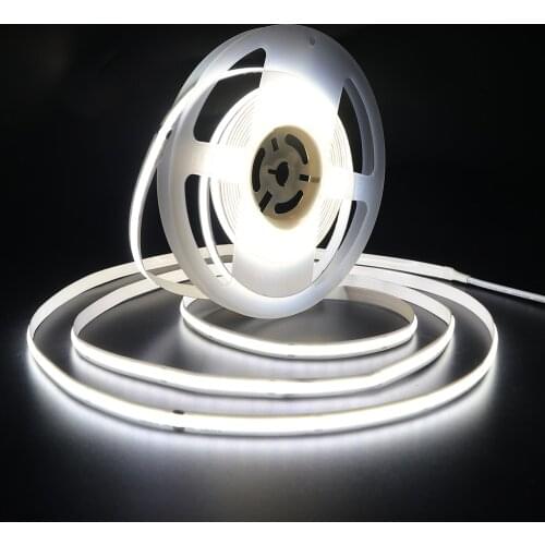 COB LED Strip DC 12V 24V RA90 High Density FOB COB 3000K 4000K 6000K Flexible LED Strip Light 5m
