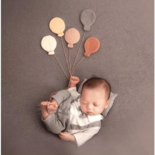 Baby Wool Felt Balloon/Cloud Decorations Newborn Photography Infant Photo Props 425F
