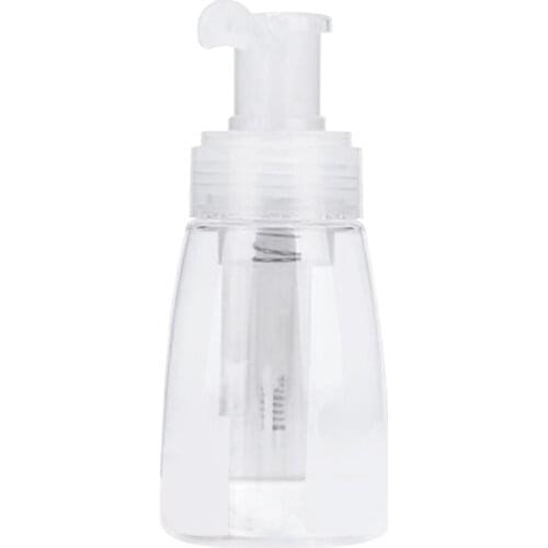 Kesoto 180ml Empty Clear Powder Spray Bottle with Locking Nozzle for Loose Bath Powder