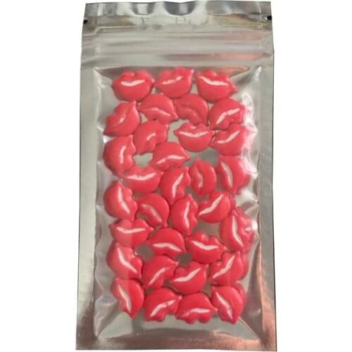 Red Lips Beads Edible Pearl Sugar Ball Fondant Diy Cake Baking Silicone Chocolate Decoration Sugar Candy Diy Diy