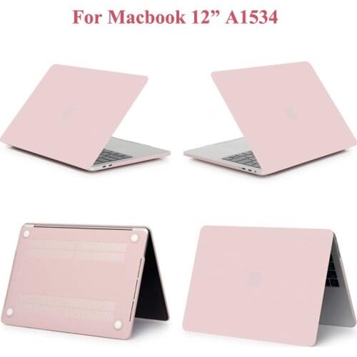 For Macbook 12 inch matte Case A1534 Casing Cover Macbook12 Retina 12" Matt Shell Protector
