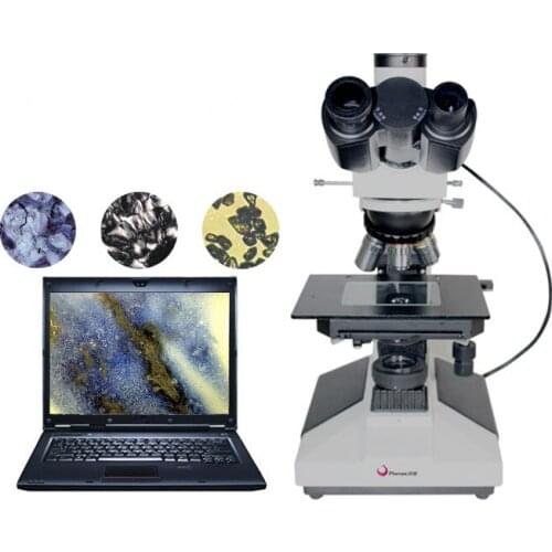 Phenix Microscope 50x-600x Trinocular Drawtube Metallurgical Microscope for Mining Test/ Mineralogical Characterisation