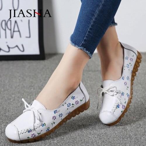 Fashion casual flats women shoes new light comfortable printed shoes soft leather breathable summer women shoes zapatillas mujer