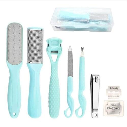 Professional PedicureTools Set Foot Care Kit Cleaner Stainless Steel Dead Hard Skin Callus Remover Scraper Pedicure Rasp Tools