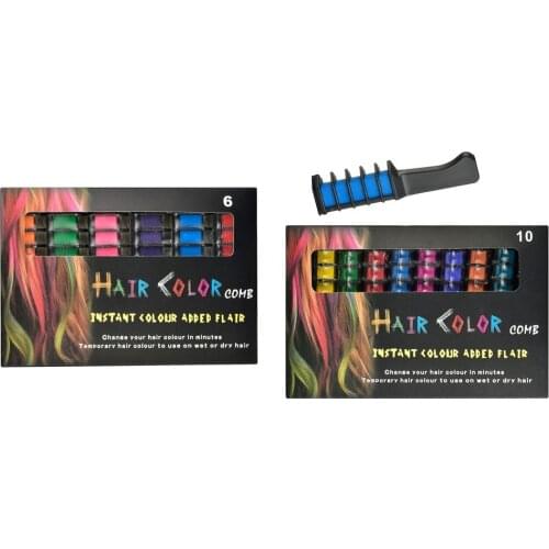 Mini Portable Disposable Safe and Environmentally Friendly Colorful Temporary Hair Dyeing Comb
