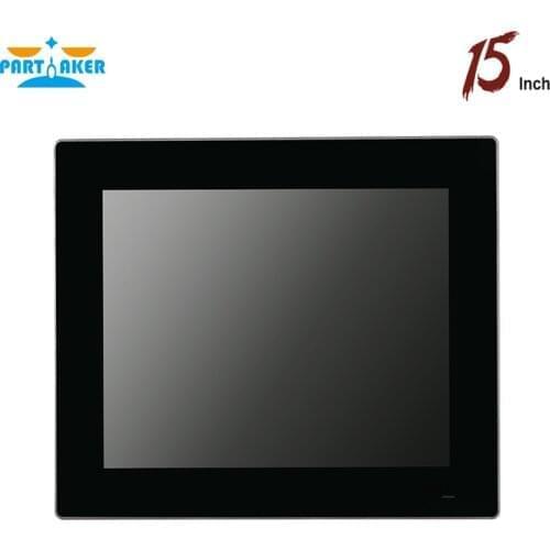 Partaker Z11 Industrial Panel PC IP65 All In One PC with 15 Inch Intel Core i5 4200U 3317U with 10-Point Capacitive Touch Screen
