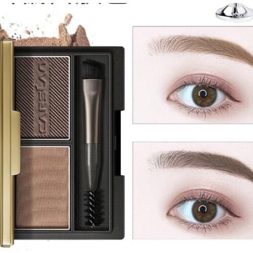 TT CARSLAN Eyebrow Powder Womens Waterproof Natural Genuine Brand Counter Double-Effect Sweat-Proof Long Lasting Fadeless