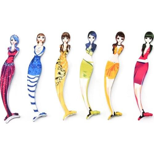 Professional Mermaid Eyebrow Tweezer Stainless Steel Slanted Eyebrow Tweezers Eyebrows Hair Remover Cosmetics Makeup Tools