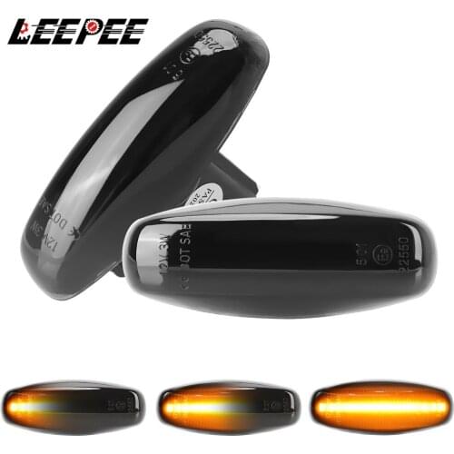 2Pcs/set Flowing Water Indicator Light For Toyota Vios Yaris 2014-2017 Side Marker Lamp Dynamic Turn Signal Light Car Supplies