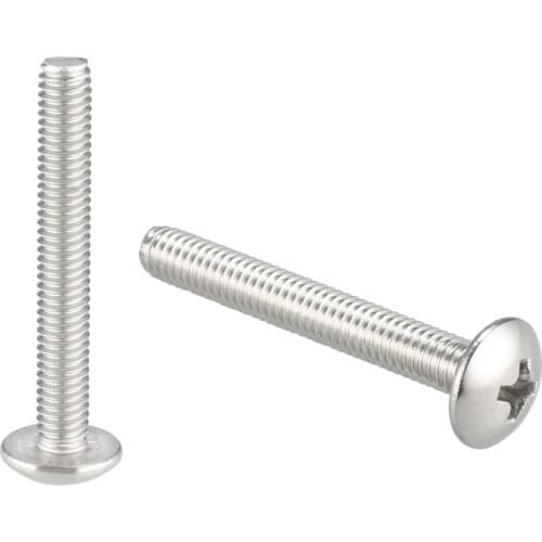 Uxcell Machine Screws, M4x30mm Phillips Truss Head Screw, 304 Stainless Steel 30Pcs