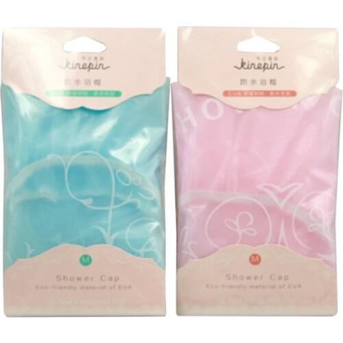 1PC Waterproof Shower Cap Thicken Lovely Bath Hat Solid Color One-Off Elastic Bathing Cap Bathroom Accessories for Women