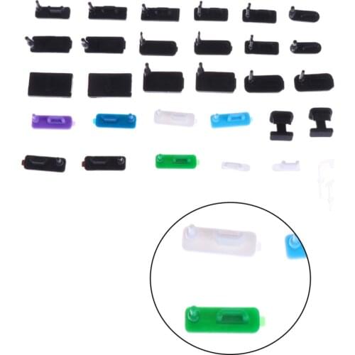 10pcs Micro USB Dust Plug USB Cover Flap USB Data Charging Port Dust Plug Block Sofe Silicone Cover for Phone (Mixed Type)