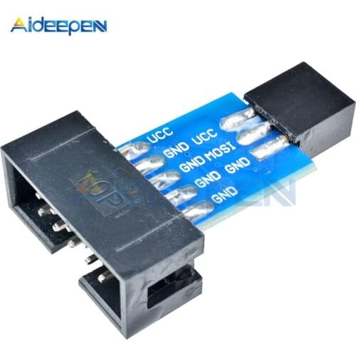10Pcs 10Pin to 6Pin Converter Standard Adapter Board For ATMEL STK500 AVRISP USBASP ISP Interface Converter AVR