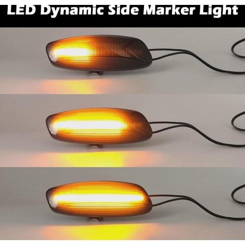 2PCS LED Dynamic Side Marker Turn Signal Light For Citroen C3 DS3 C4 Picasso DS4 C5