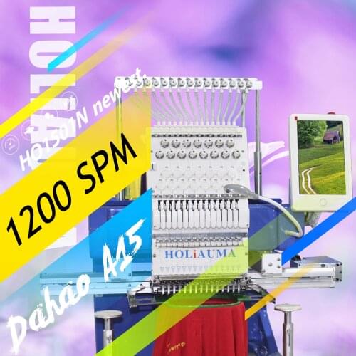 3 years warranty 15 needles 450*650mm hat t-shirt flat 3d logo single head computer embrodery machine for sale