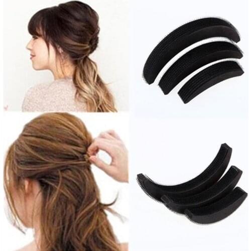 3PCS/Set Different Sizes Fluffy Crescent Clip Bangs Paste Root Hair Increased Device Good Hair Heighten Tools For Girl