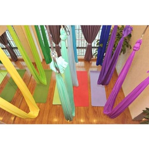 6Meters Hot Sale Prior Fitness Aerial Yoga Hammock Set Aerial Yoga Swing Kit Nylon Anti-gravity Air Silk for Exercise