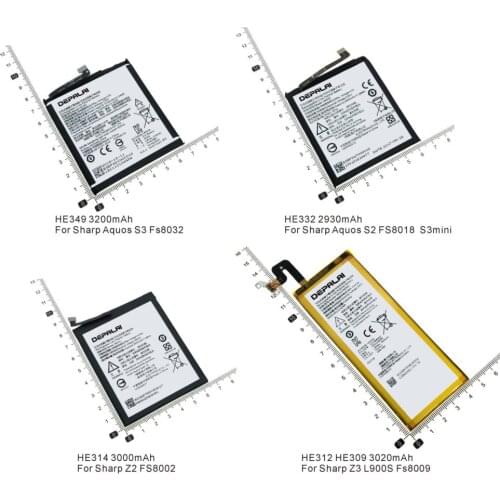 HE314 HE332 HE349 HE312 Battery For Sharp Z2 FS8002 S2 FS8018 S3mini Aquos S3 FS8032 Z3 L900S FS8009 Mobile Phone Batteries