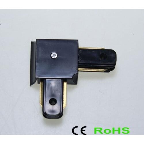 Free shipping LED track rail Track light rail connectors Universal rails aluminum track lighting fixtures connect right angle
