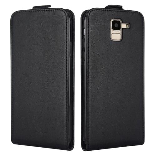 Flip Leather Case for Samsung Galaxy J6 2018 Vintage Cover for Samsung J6 2018 Fitted Cases J600 J600F SM-J600F Couqe Case