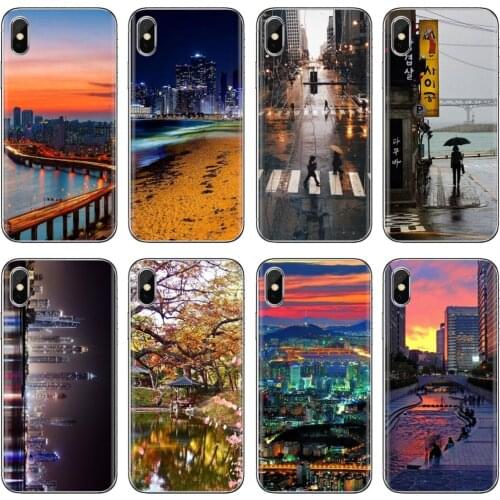 Soft TPU Case City-South-C-Korea-colorful-night-Seoul For Xiaomi Redmi 2 S2 3 3S 4 4A 5 5A 5 6 6A 7A 9 9T 9C 9A Pro Pocophone F1