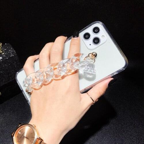 With Chian Strap Case For iphone 12 Pro 11Pro Max XR XS Cases XS Max 7 8 Plus Bracelet Chain Hanging Cases For iPhone 12 mini