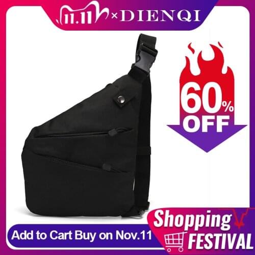 DIANQI Tactical Storage Bag Body Hugging Shoulder Anti-Theft Purse Men Outdoor Bicycle Pack Casual Cycling Sports Over Shoulder