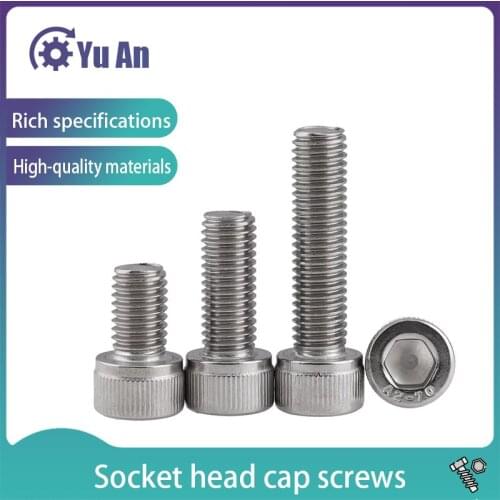 DIN912 304 Stainless Steel Reverse Thread / Left Thread / Reverse Thread / Left Internal Hexagonal Screw / Bolt M4-m12 2PCS