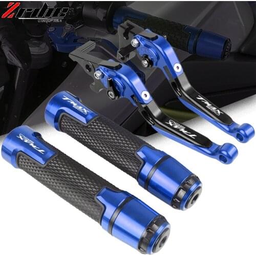 For YAMAHA TMAX560 T-MAX 560 2019-2020 Motorcycle CNC Adjustable Folding Extendable Brake Clutch Levers Handlebar Hand Grips