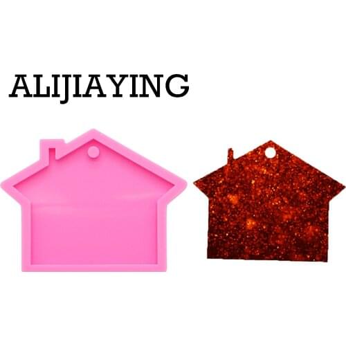 DY0112 DIY House shape silicone mold key ring mold Silicone Mold for keychain epoxy resin molds for jewelry