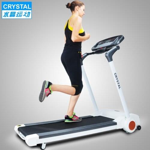 Crystal sports treadmill SJ8000 household folding free installation of double belt running fitness equipment