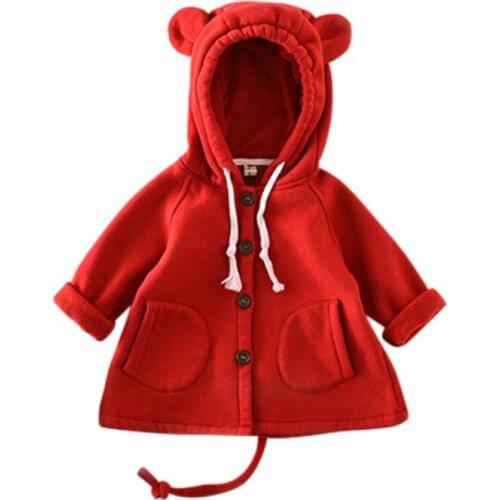 INS Hot Cartoon Big Ears Children Kids Jacket Cotton Sweater Lovely Autumn Winter Warm Children Clothing Baby Tops Girl New